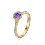 Pierścionek z tanzanitem i brylantami AJPZ_049 Pierścionek z tanzanitem i brylantami AJPZ_049